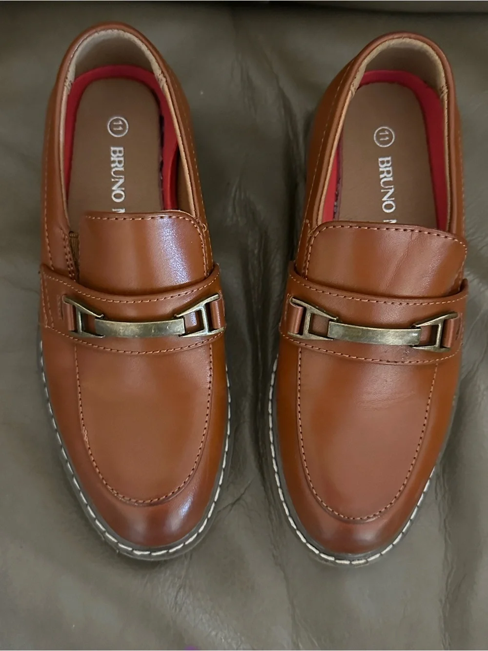 Bruno Marc Classic Dress Slip-on Penny Loafer Shoes School Wedding Kids Size 11